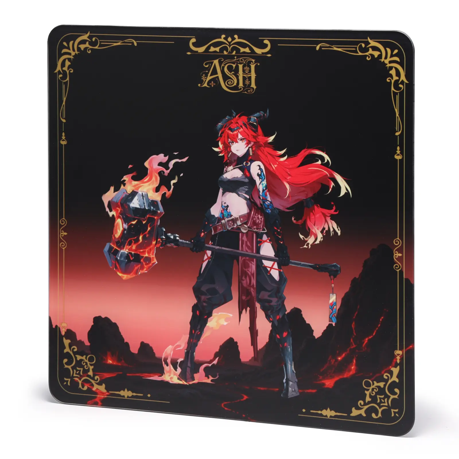 Drake Oath Glass Mouse Pad tiktokshopbacktoschool