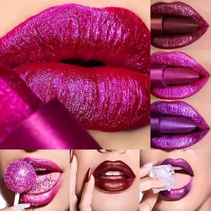 Glazed Lipstick Set, Lip Balm & Gloss Combo with Mirror Matte Non-Transfer – Perfect'S Day Gift