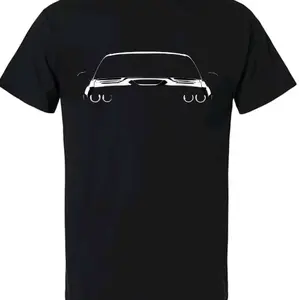 Dodge Chalanger Night View in Black T-shirt - Simple Design Featuring Front Silhouette