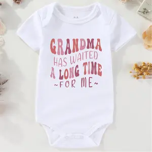 grandma has waited a long time for me baby announcement promoted to grandma baby clothes