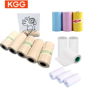 Thermal Paper, 3 Rolls Self-adhesive Thermal Paper, Transparent Self-adhesive Paper, Suitable for Mini Pocket Portable Printer, Sticker Paper
