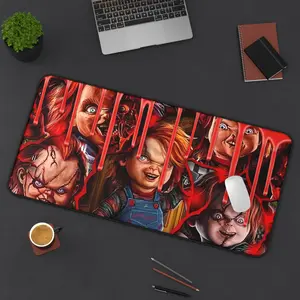 Chucky Horror Extra Large Gaming Mouse Pad – Oversized Desk Mat with Scary Doll Design, Perfect for Gamers, Halloween, and Horror Fans