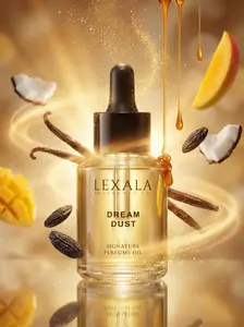 Dream Dust Perfume Oil - 30 ml - Unisex Fragrance Oil - Bourbon Vanilla - Ripe Mango - Coconut Water - Tonka Bean - Sandalwood
