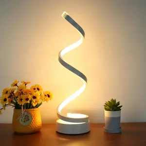 Modern Creative Snake Spiral Table Lamp, Home Decoration Lamp, LED Light, Adjustable Brightness, 3 Color Modes, USB Powered, Ideal for Living Room, Bedroom, Bar