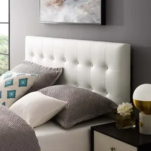 Modway Emily Full Upholstered Vinyl Headboard in White