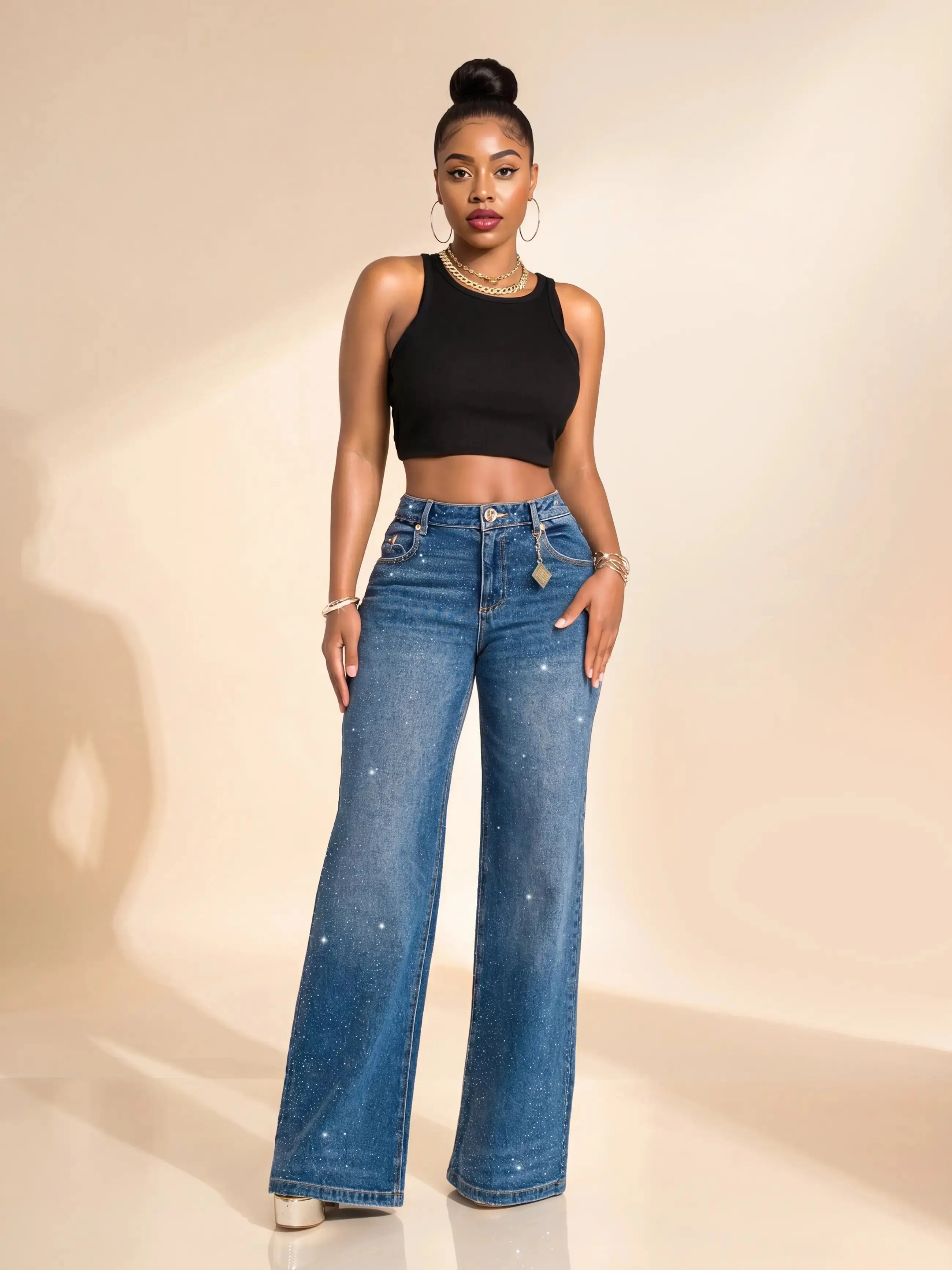 Rain On Me Wide Leg Jean