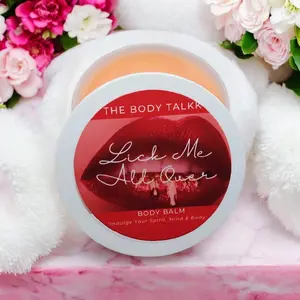 The Body Talkk Lick Me All Over Body Butter - 4oz or 1/2oz- Handmade with Pure Organic East African Nilotica Shea Butter for Deep Hydration & Natural Nourishment for your skin!