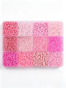 4800pcs 3mm Premium Glass Beads Set, Bead Assortment, Beading Supplies, Ideal for Bracelets Necklaces Jewelry Making, Includes Storage Box, Perfect Gift for Holidays, Jewelry Making Supplies