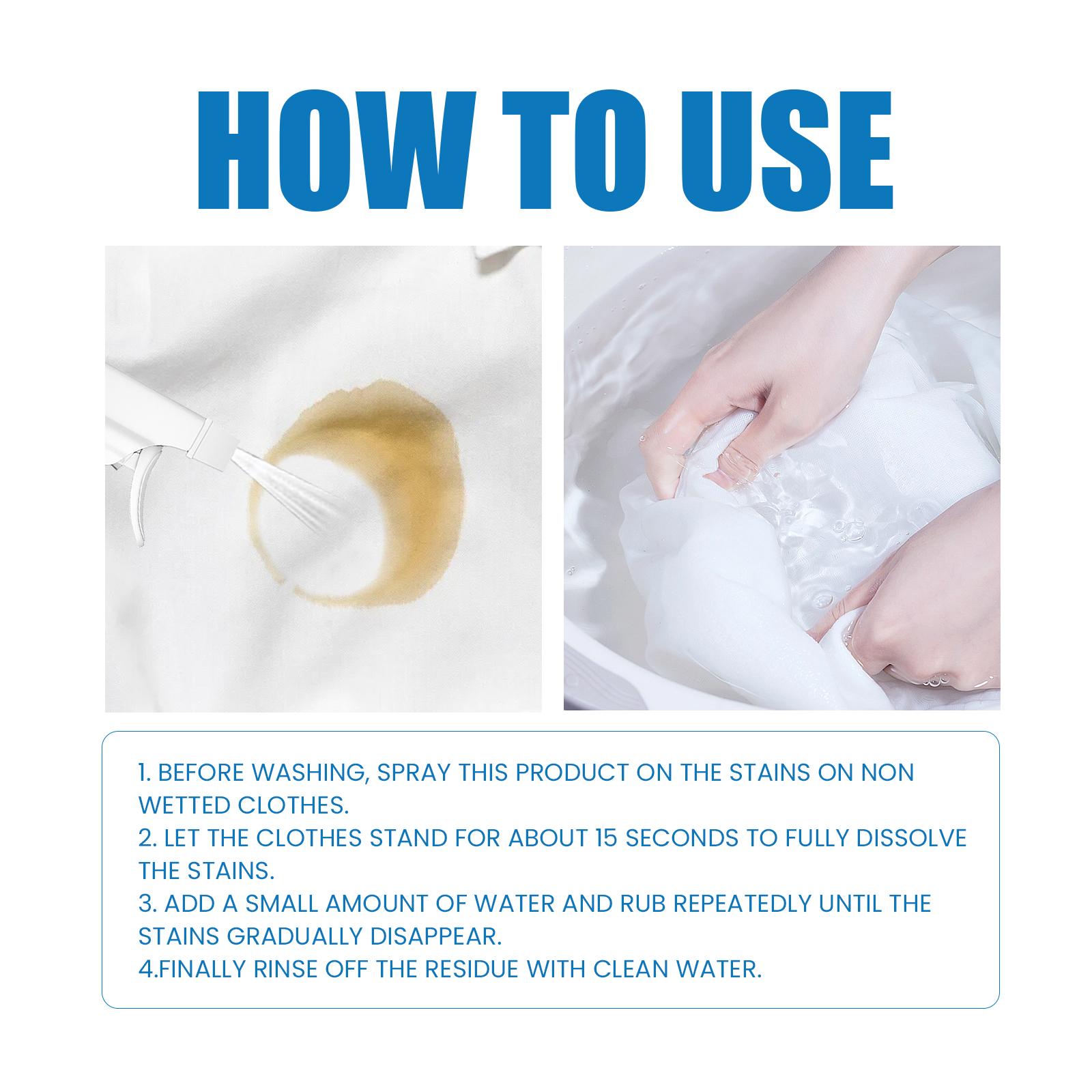 Jakehoe Clothing Cleaner - Cleans Clothes, Removes Stains, Tough Stains, Oil Stains, Yellowing, Dry Cleaning Agent