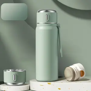 Stainless Steel Insulated Water Bottle, Vacuum Sports Cup, Portable Travel Flask, 15.21oz Outdoor Mug, Camping Hiking Gym Gift, Leak Resistant Tumbler, Hydration Tumbler