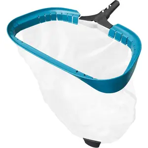 17.5" Heavy Duty Ultra Fine Mesh Pool Pollen & Sand Skimmer Rake, Aluminum Frame Deep Nylon Net, Pool Net for Above Ground & In-ground Swimming Pools (No Pole)