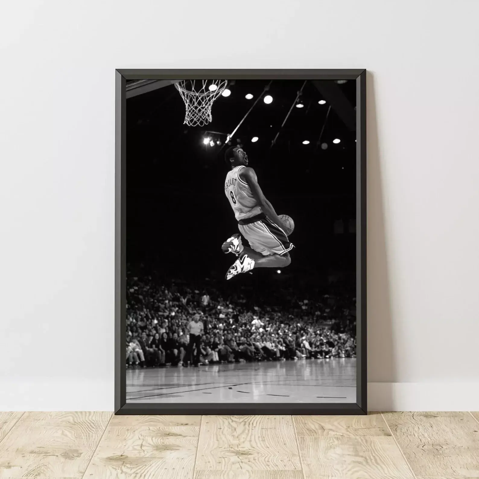 Kobe Bryant Poster, Kobe Bryant Print, Kobe Bryant Wall Art, Basketball Poster, Paper, Rustic Charm