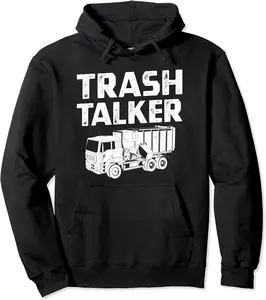 Funny Garbage Truck Trash Talker Recycling Garbage Man Pullover Hoodie - Ronniemu Shop 92B07ZSXLZ3H