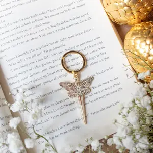 Faerie Dagger Metal Hard Enamel Keychain