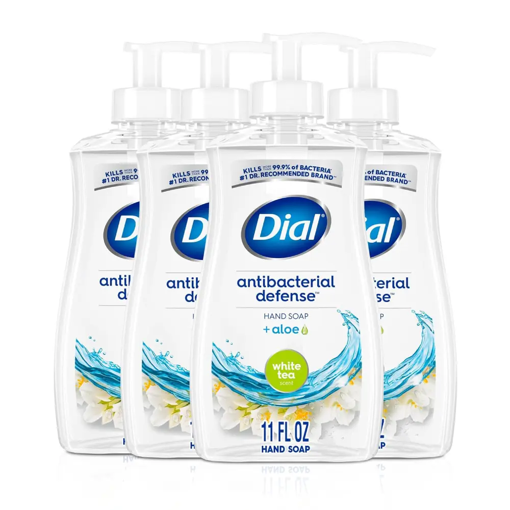 Defense Liquid Hand Soap With Aloe White Tea 4 Pack Gentle Dermatologist Tested Hand Soap 11 Fl Oz