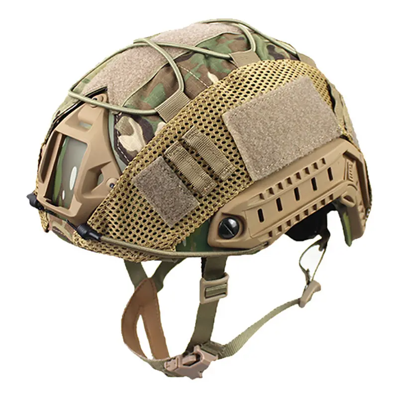 Quick-Dry Tactical CP Helmet Cloth - Detachable Face Shield, Elastic Cord, Modified Accessories, Summer Sports Protective Gear