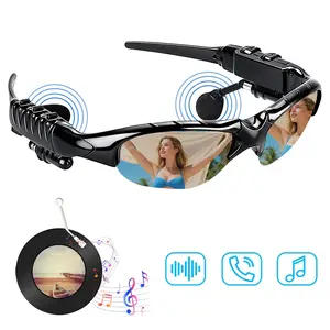 Smart Glasses Polarized Bluetooth Sunglasses with Mic & Speakers Voice Assistant Audio Polarized Sunglasses Lightweight Sun Glasses with UV Protection for Driving Fishing Golf Multifunctional Audio Sunglasses