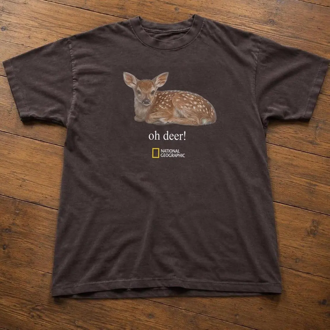 National Geographic Oh Deer Graphic Tee T-shirt, Unisex, Comfort Colors Shirt