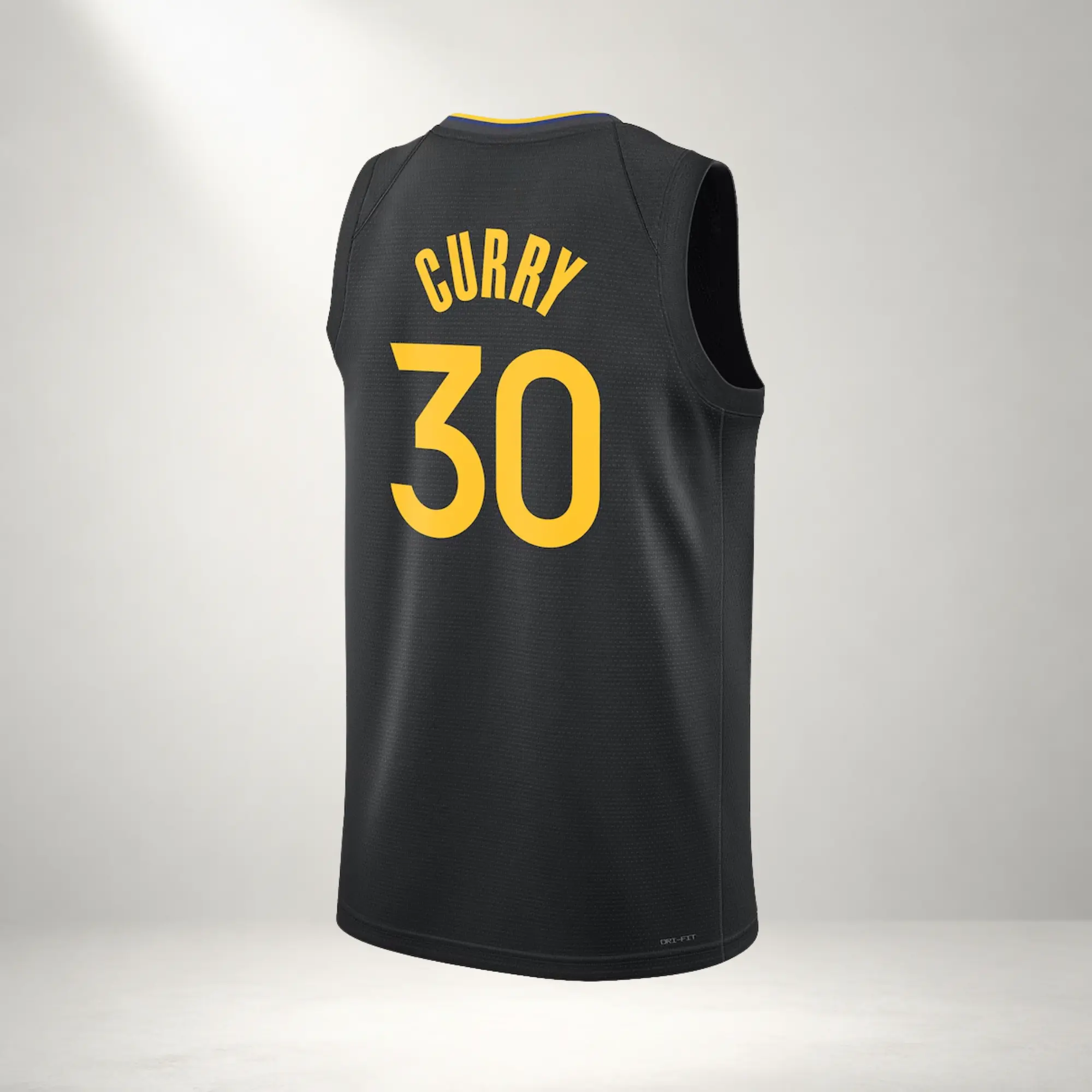 Black Stephen Curry #30 Swingman Basketball Jersey 2026 – Yellow Accent Full Logo Fan Edition Sleeveless Sports Jersey for Men & Women