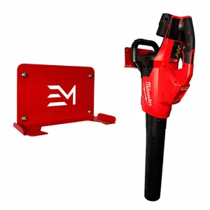 Milwaukee Dual M18 Leaf Blower Mount for Model 2824 - Red Powder Coat Finish, Heavy-Duty Steel, Rust-Resistant, USA Made, Includes Mounting Hardware
