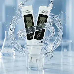 4-in-1 Portable Digital TDS Water Tester - EC & Temperature Readings, 0-9990 PPM Accuracy, Compact User-Friendly Design for Drinking Water, Aquariums