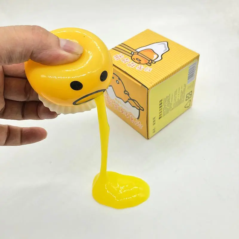 Vomiting Egg Yolk, Stress Relief Squeezing Toy, Hot Selling Small Toy