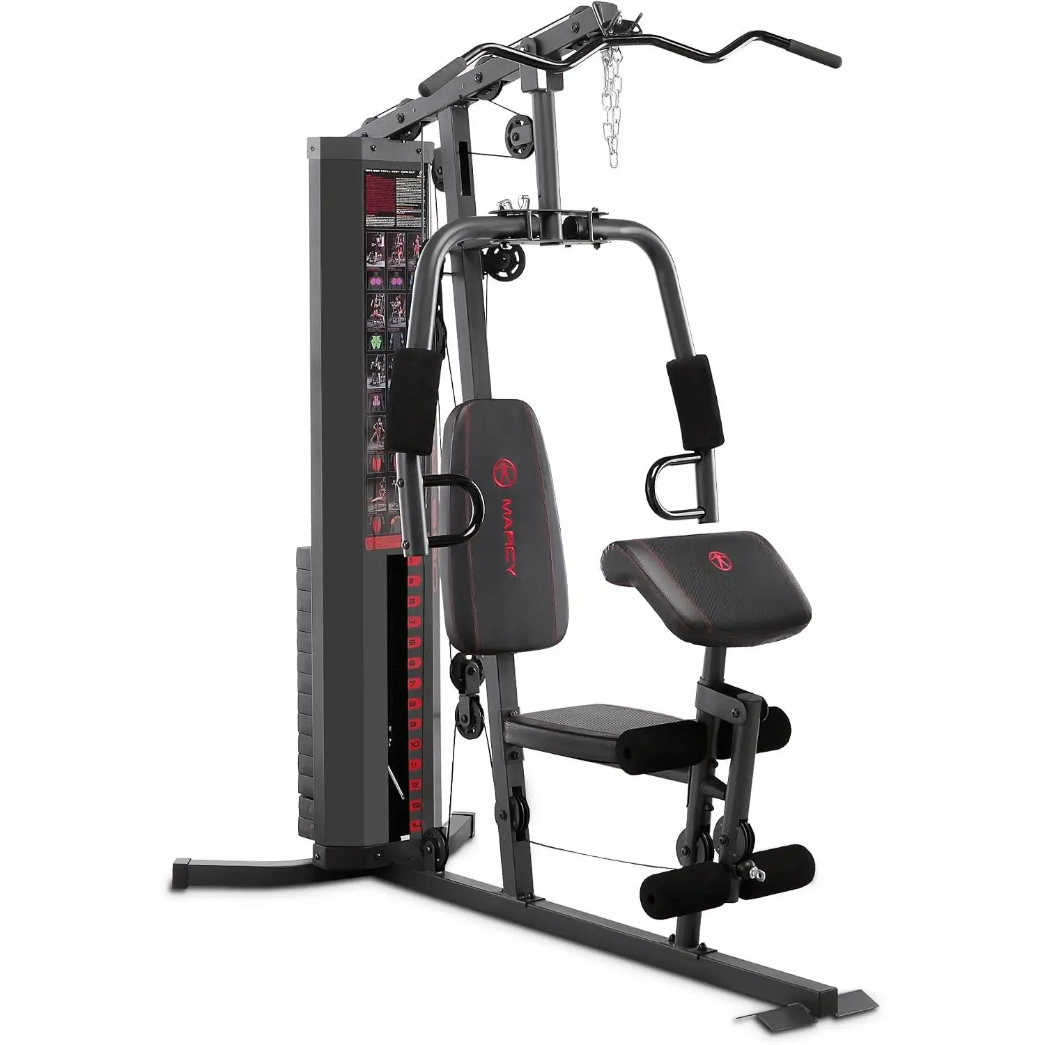 Marcy Home Gym Station with 150 lb Weight Stack Multifunction 2 Colors