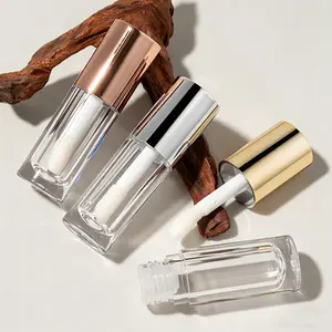 6.5ml Empty Lip Gloss Tubes with Chunky Applicators, Gold Silver Rose Gold Cosmetic Refill Bottles