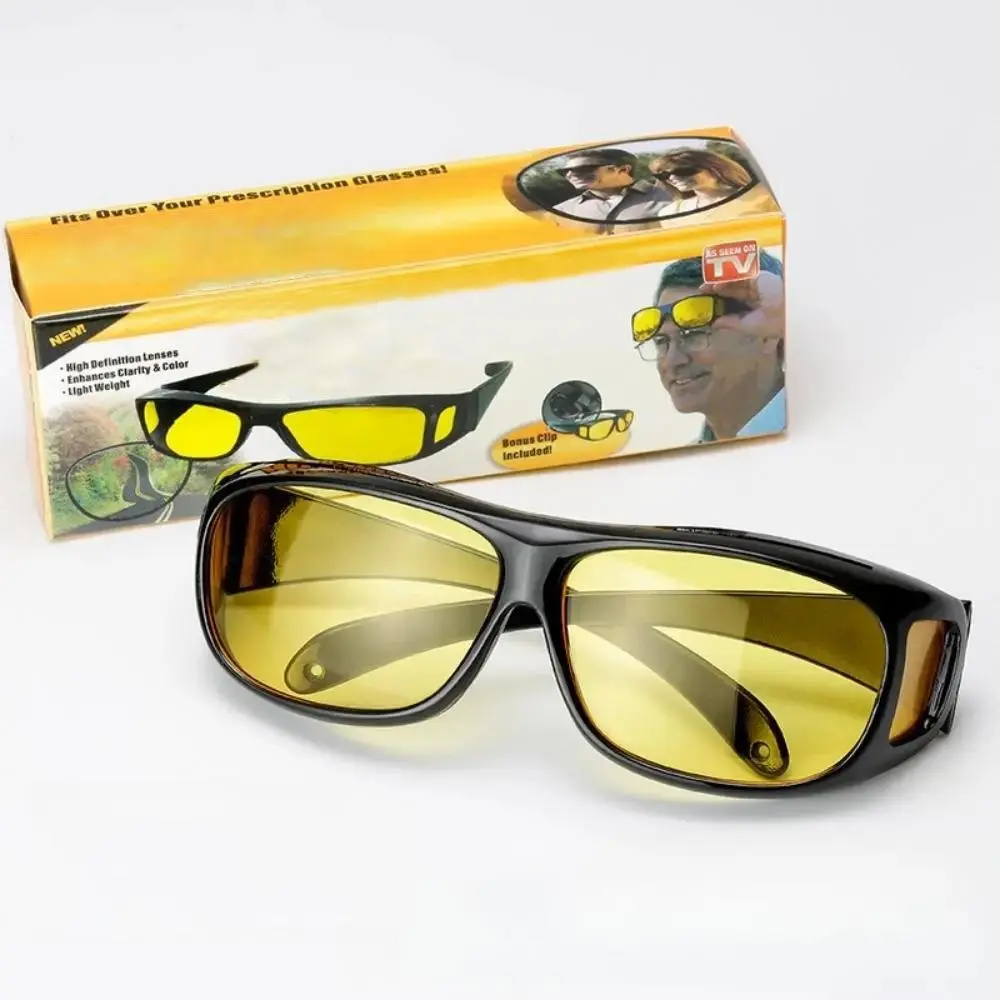 1 Pair Anti-glare Car Sunglasses, Night Vision Goggles, Anti Glare for Safety Driver, UV Protection Sunglasses for Daily Driving, High Quality Durable Sunglasses, Anti Glare Eyewear, Anti Glare Shades