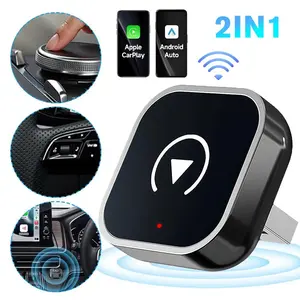 Wireless CarPlay Adapter USB C Mini Plug and Play Converts Wired CarPlay to Wireless with Auto Reconnect for iPhone Bluetooth 5.1 Dual Band WiFi,for Valentine’s Day Gift