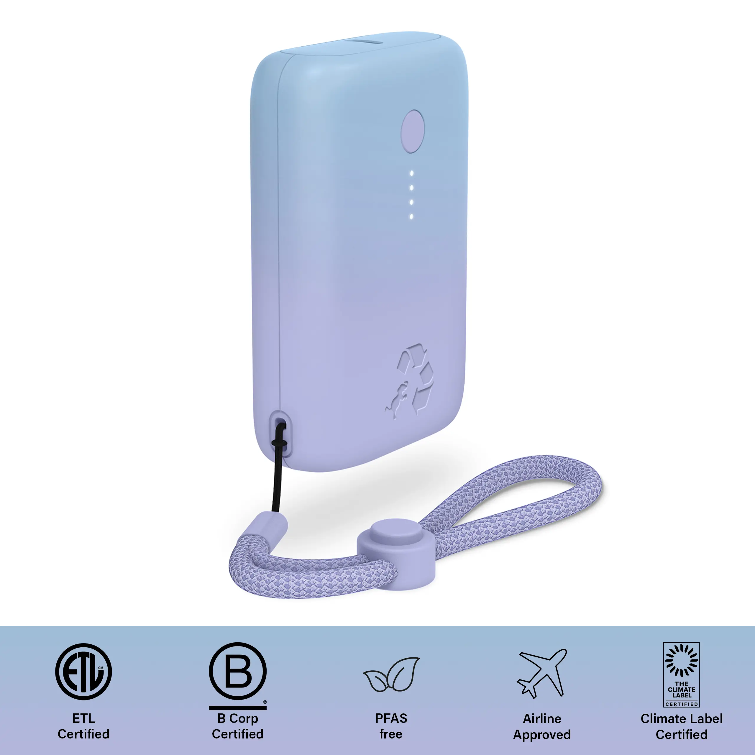 Nimble CHAMP Portable Charger for Mobile Devices - PFAS-Free + 20W For Ultra Fast Charging - Dual Charging - B Corp Certified