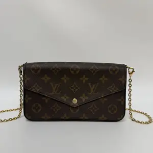 Pre-owned Louis Vuitton canvas Shoulder Bags POCHETTE FELICIE Z