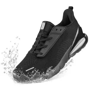 Women's Wide Waterproof Walking Shoes Diabetic Orthopedic Slip-on Shoes Lightweight Sneaker Fasciitis Relief for Swollen Feet