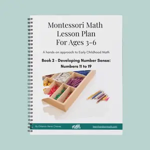 Book 2: Numbers 11 to 19. Montessori math lesson plans for PreK. Learn numbers 11 to 19 with hands-on activities and math manipulatives. Introduce your child to place value and help them build number sense with this homeschool curriculum.