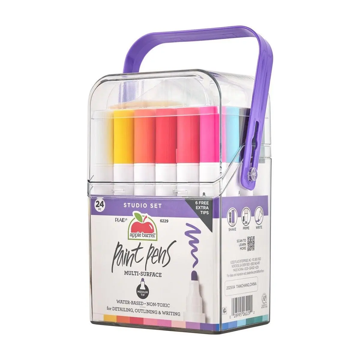 Apple Barrel® Multi-Surface Paint Pen Set, Medium Tip, 24 pc.