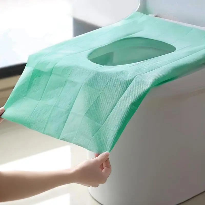 20/50pcs Disposable Toilet Seat Covers, Pastel Toilet Seat Protector for Home Bathroom Hotel Salon, Home Goods, Restroom Bathroom Accessory,Toilet Lid Cover (Individual Package)