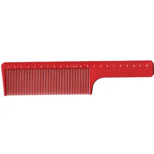 Vincent Ceramic Flat Top Comb Red 9"  #VT1719-R