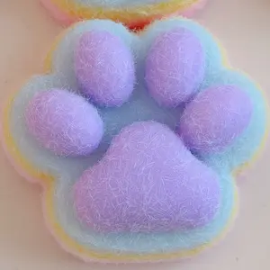 Rainbow Cat Paw Squeeze Toy, Decompression Squeeze, Soft Stress Relief Toy for Kids & Adults, Colorful Tpr Material, Perfect for Relaxing & Playing, Stress Relief Tool