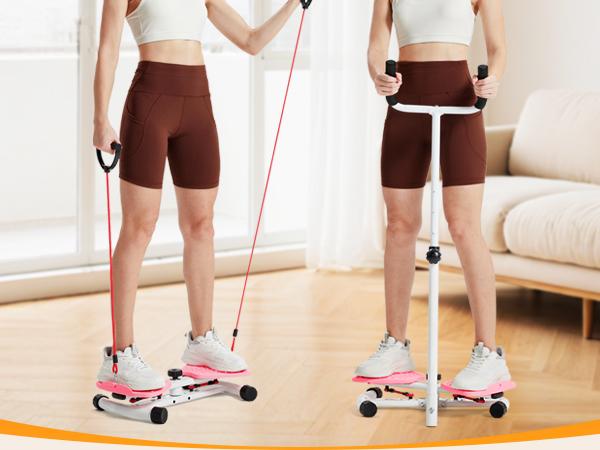 Waist Twister Machine Exercise,Ab Workout Equipment With 300lbs,Waist & Abdomen Muscle Home Exercise Equipment,Adjustable Silent Ab Twisting Board for Women Man