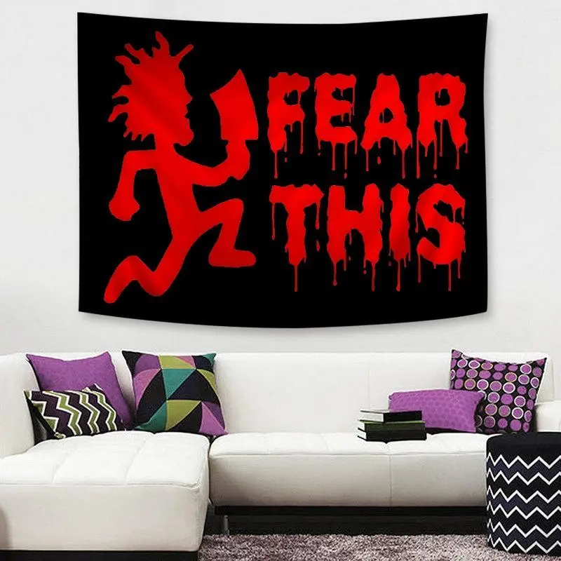 Tapestry 60in x 40in     tapestry  J-Juggalo Icp Bohemian Tapestry  Hippie Cheap Hippie Wall Hanging  poster  home decor banner wall art Decoration
