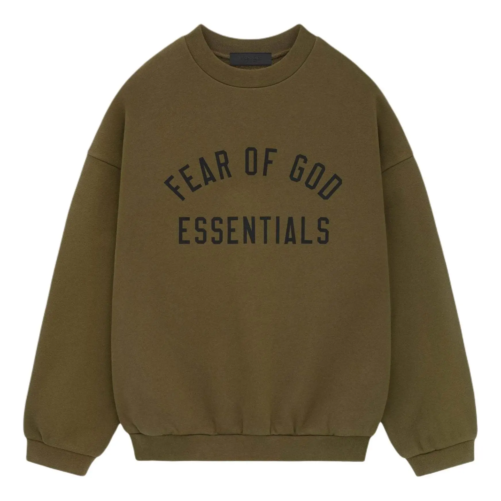 Fear of God Essentials Fleece Crewneck 'Olive' 192BT246264F