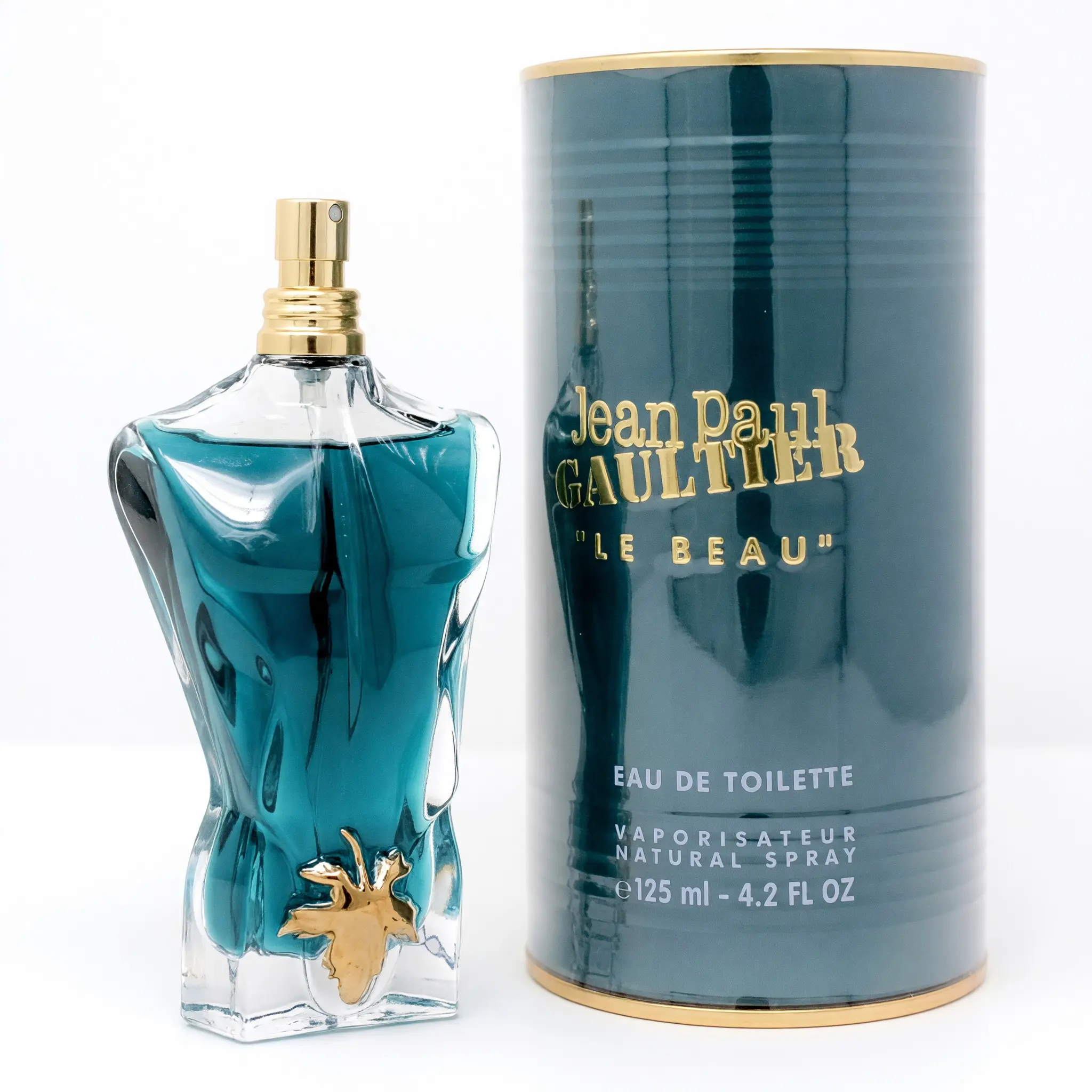 Jean Paul Gaultier Le Beau Eau de Toilette Men's Fragrance - 4.2 oz EDT Spray for Men, Sensual Woody Aroma with Bergamot Base, Male Wear