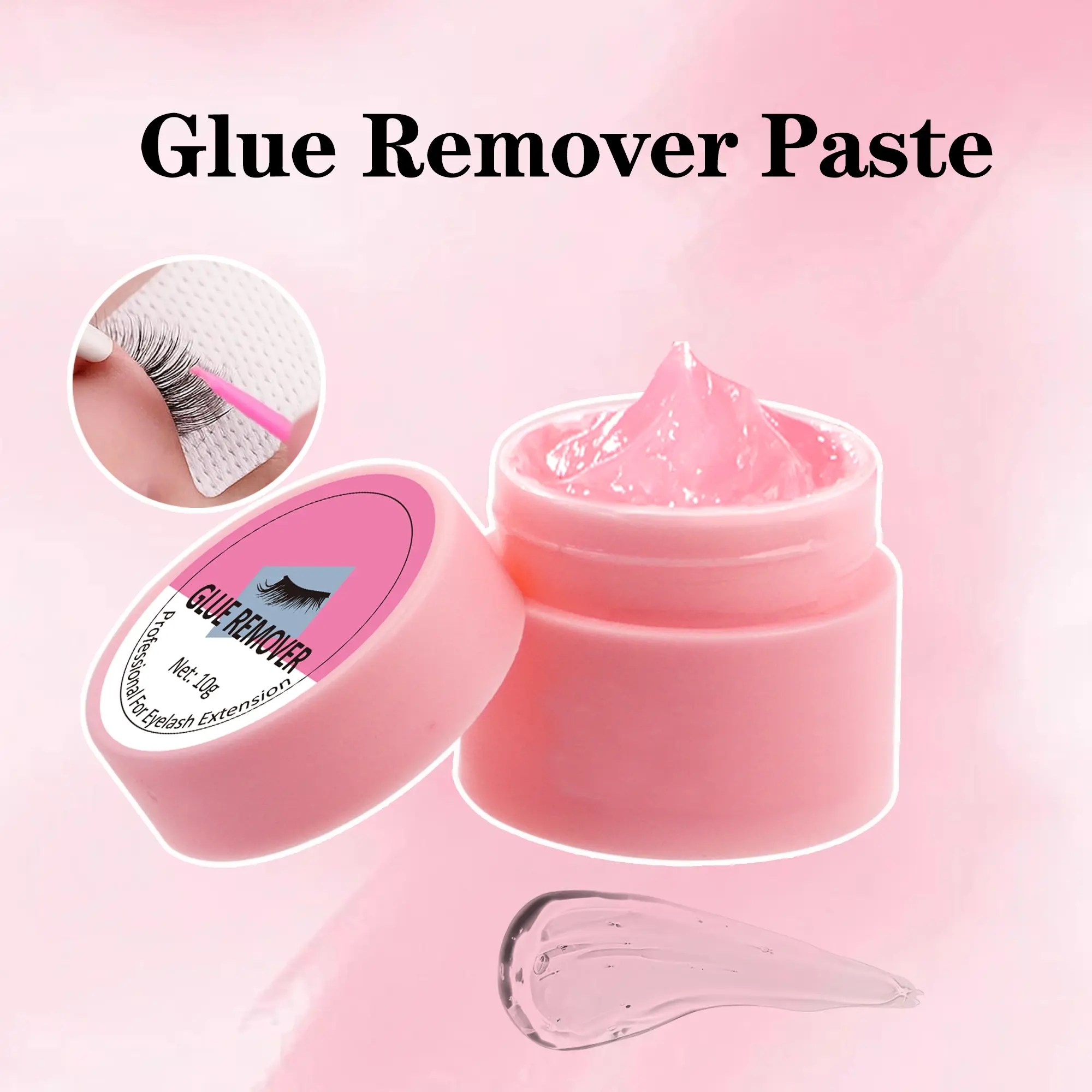 10g Eyelash Extension Glue Remover, Quick Makeup Removal, Non-Irritating Lash Adhesive Dissolver, Gentle Eye Care Solution, Cleansing, Cleanser, Cosmetic, Eyelash Removers
