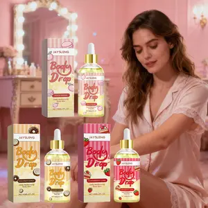 Coconut Doughnut, Peach Macaron, Strawberry Cake, Body Care Oil, Scented Body Oils, Deeply Nourishing, Designed for Dry Skin, The Body Oil Is Layered and Fragrant, Refreshing and Not Greasy, With a Long-Lasting Luster, Fragranced Body Oil