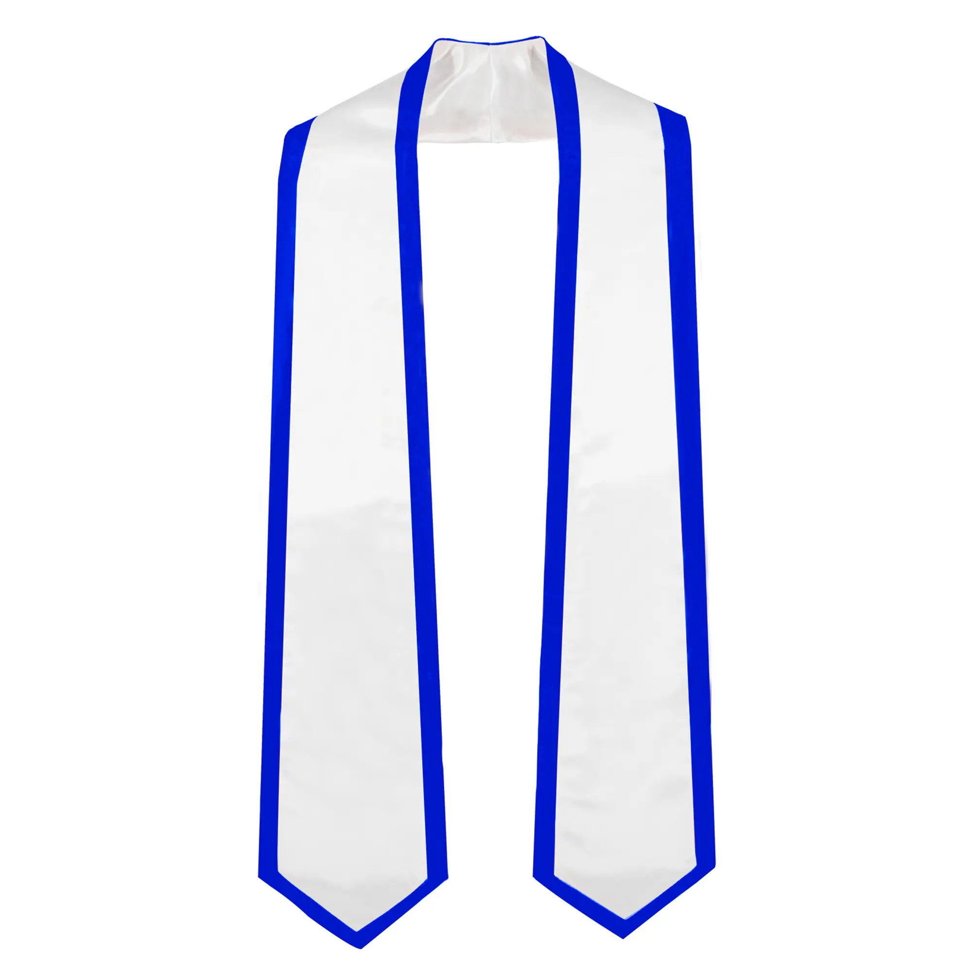 GRADUATIONMALL Women's Plain Graduation Honor Stole - Solid Color Scarf, Classic Trimmed Ends, Unisex Adult Fit, 72" Long, Name/Embroidery Add Available, Class of 2025, Neck Scarf, Shawl Wrap