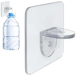 Strong Adhesive No-Drill Removable Reusable Waterproof Anti-Slip Heavy Duty Mounting Brackets Wall Mounted Organizer Storage for Wall Cabinet Wardrobe Kitchen Bathroom Bedroom Multi-Space Storage Organization Solution
