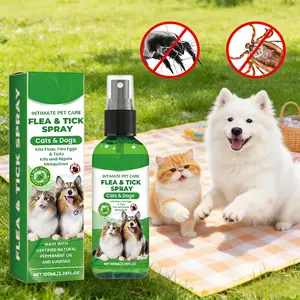 TrueRelief Natural Flea & Tick Spray for Dogs & Cats – Natural Pet Spray with Peppermint Oil, Helps Repel Fleas, Ticks & Mosquitoes, Gentle Daily Fur Care (3.38oz)
