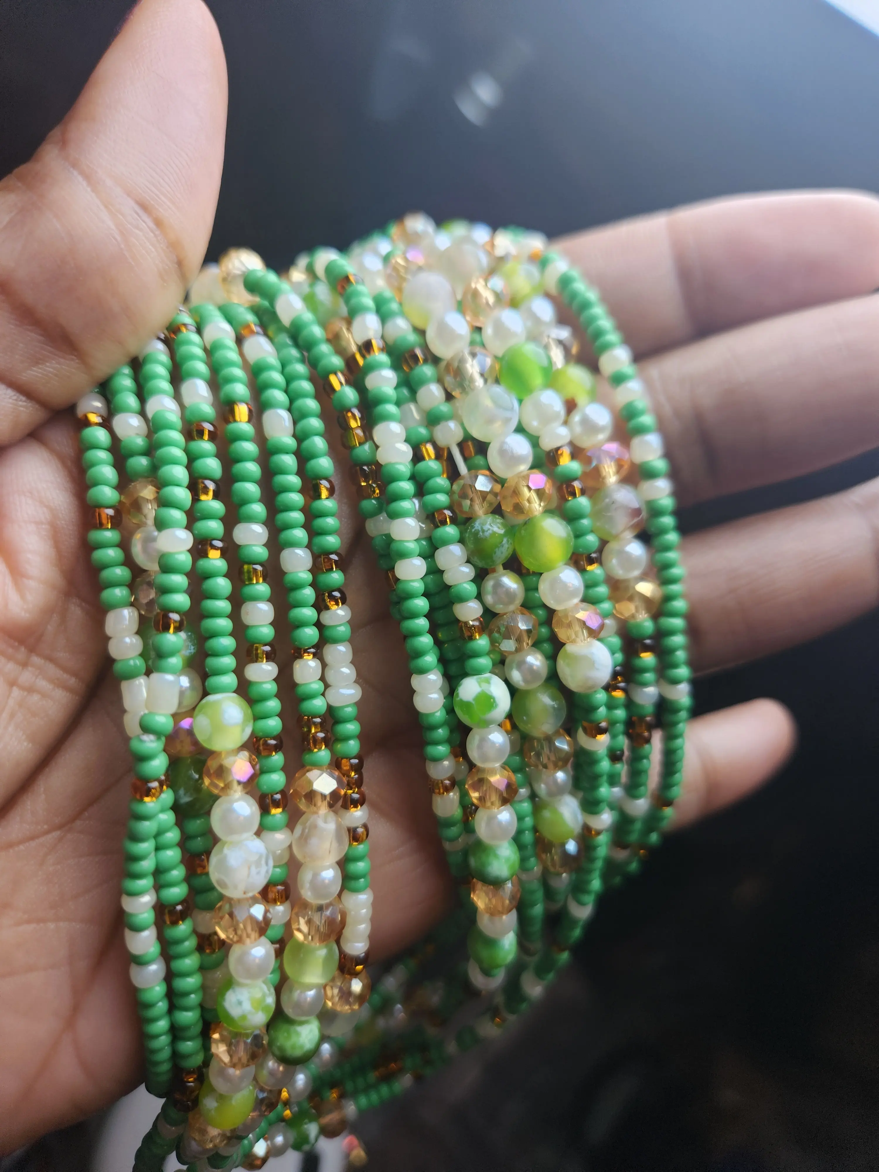 Meadow 60 inch tie on waistbeads