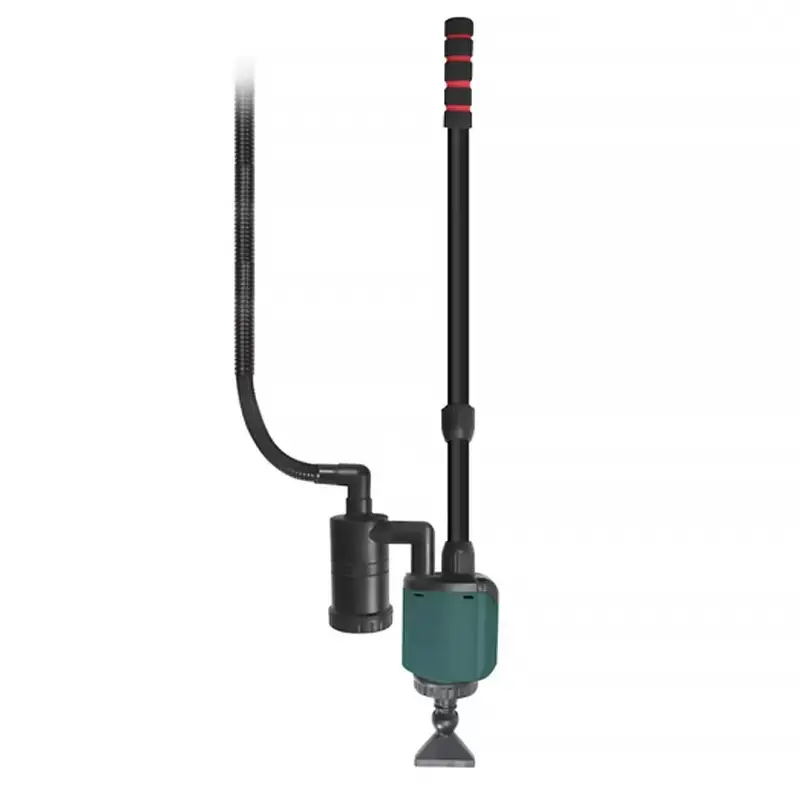 Electric Fish Tank Cleaner Gravel Vacuum - 5-in-1 Water Changer, Sand Washer, Adjustable Length, Low Water Level Vacuuming for Freshwater & Saltwater Tanks