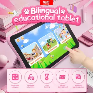 Biidi Toddler Kids Tablet, Bilingual Educational Learning Tablet - No Wifi Required (Educational Toy Flash Card Alternative)